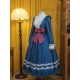 Hoshibako Works Vintage Inspired Elegant Long One Piece(Leftovers/4 Colours/Full Payment Without Shipping)